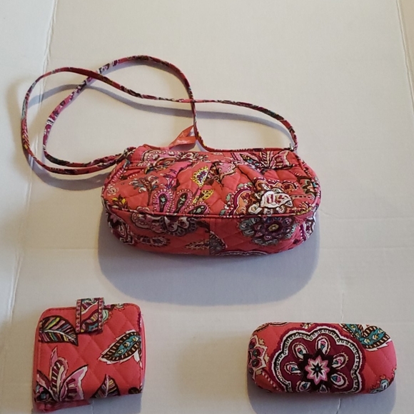 Vera Bradley Handbags - Hot pink vera bradley purse set